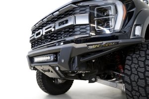 Ford F-150 Raptor Bumper - Front - Addictive Desert Designs - Phantom - Hammer Black with Satin Black Panels - `21-`23